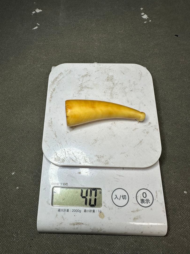 鯨歯　マッコウクジラ　煙管 パイプ　喫煙具天然素材　アンティーク　骨董　古美術品