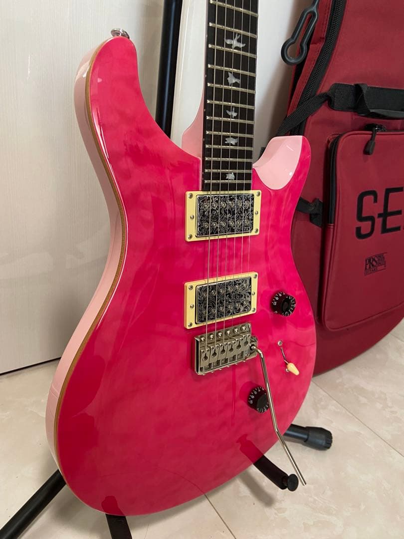 美品　PRS SE Custom 24 （改）エレキギター ボニーピンク