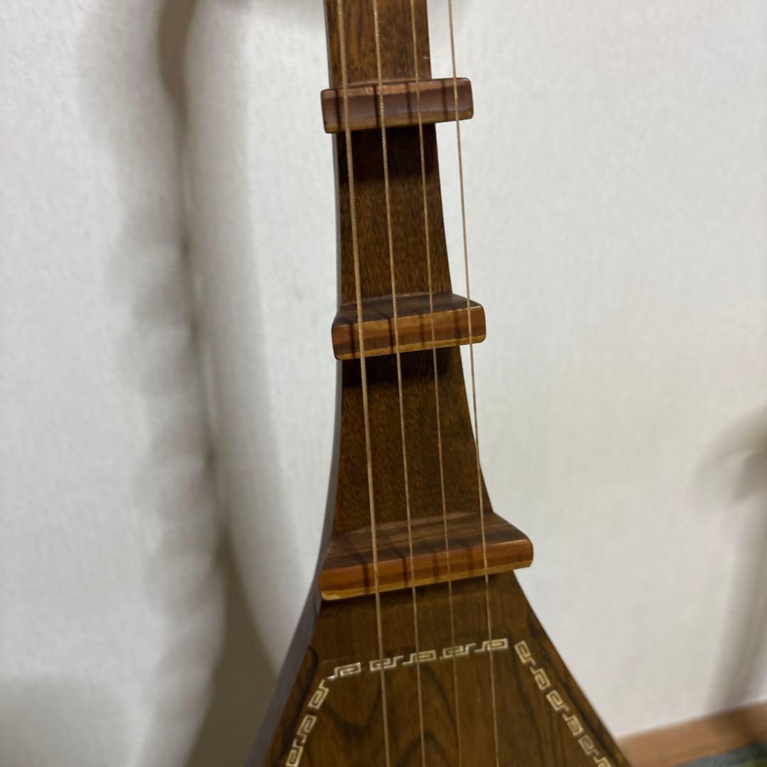 筑前琵琶　四弦　五柱　琵琶 螺鈿希少　琵琶立て　弦楽器　琵琶台　民族楽器　4弦