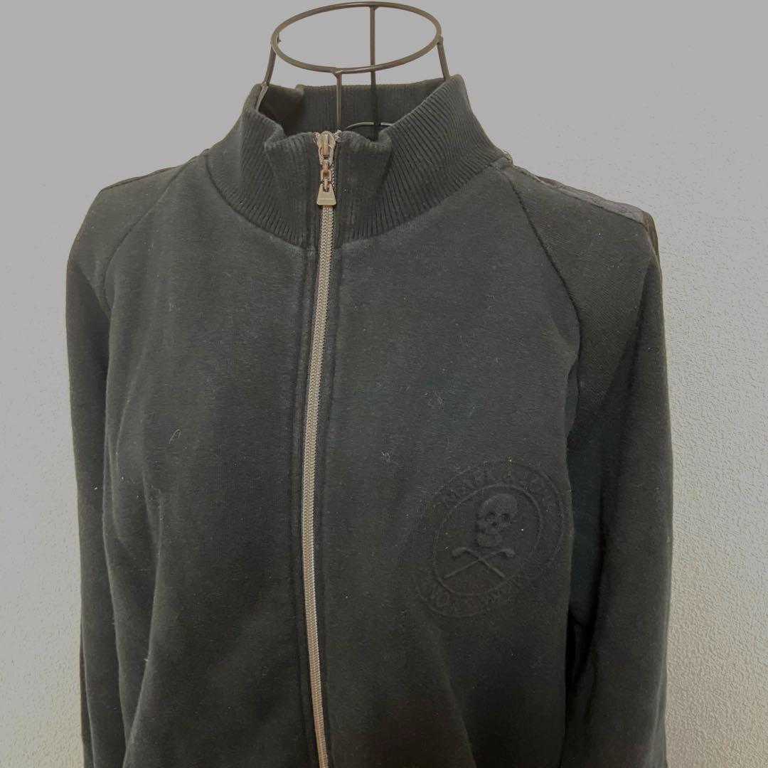 MARK&LONA マークアンドロナ ブルゾン XL黒スカルキルティング袖