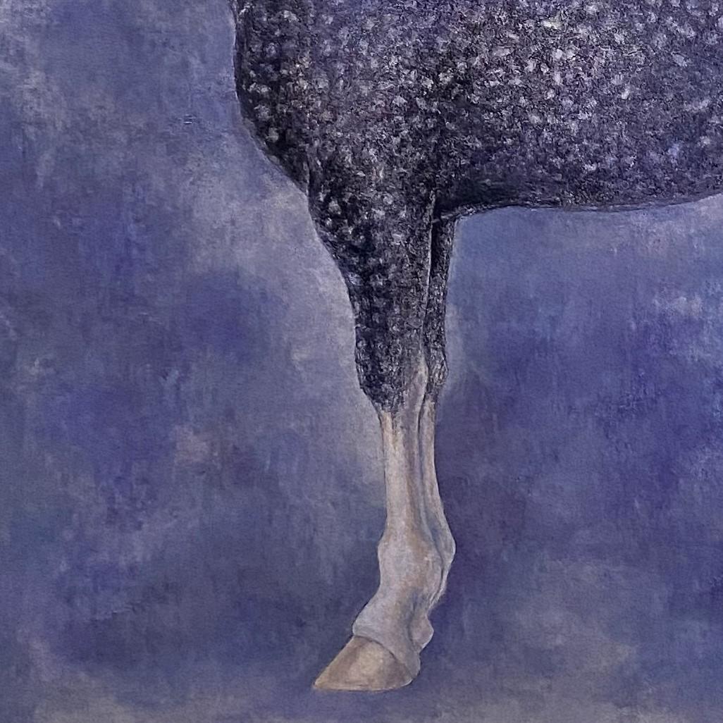 吉村年代、【星の馬】、希少な額装用画集より、新品額装付、状態良好