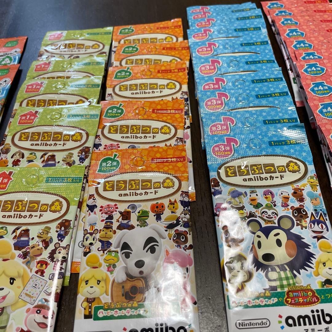 あつまれどうぶつの森 amiiboカード とび森＋第1〜4弾 34パック　未開封