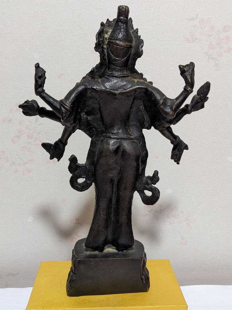 ♦中国仏教 古玩 古美術品 仏像 唐金 釈迦 千手観音菩薩 立像 置物 骨董品