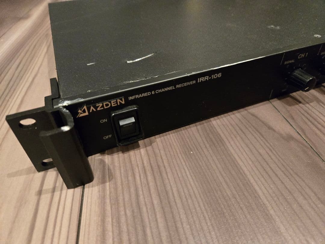【AZDEN】アズデンダイナミックマイクロフォンIRH-56受信機充電器セット