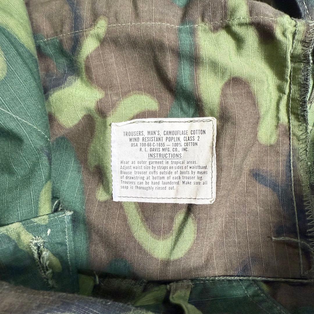 60s ERDLリーフカモパンツ　米軍　US ARMY ベトナム戦