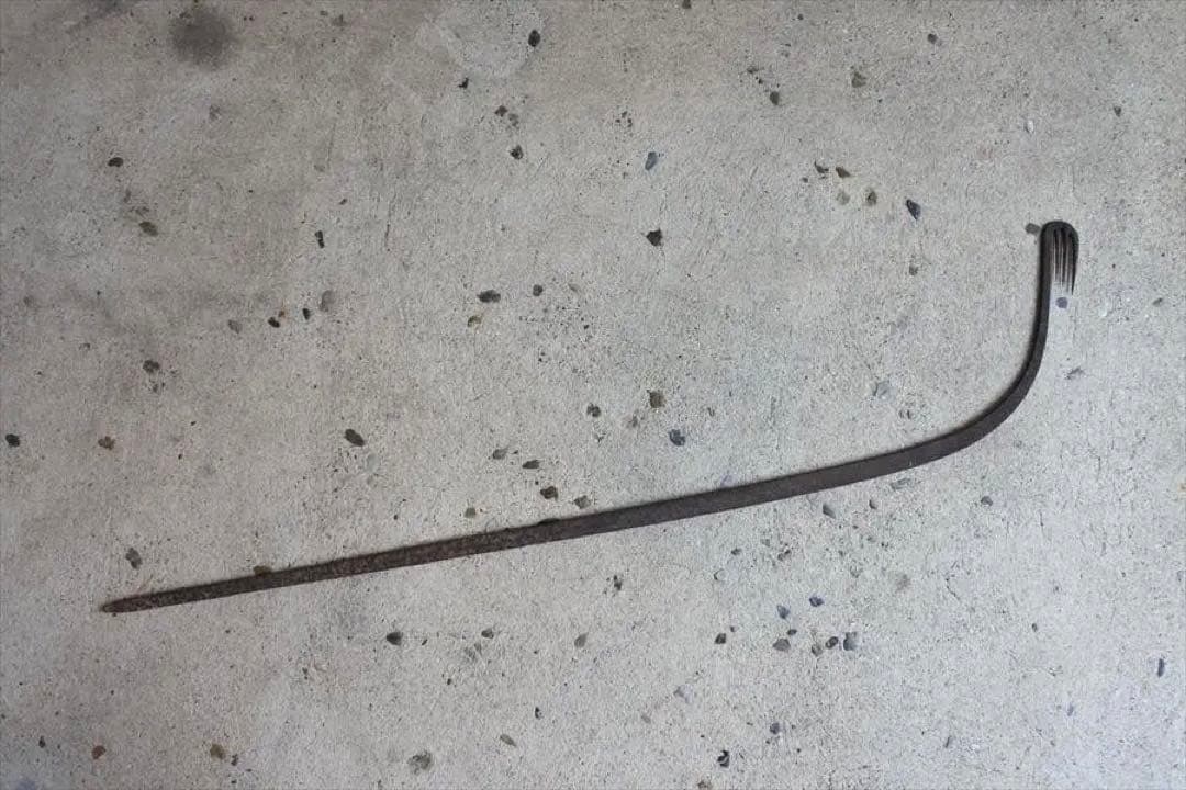 鉄製　うなぎ取り　うなぎ掻き　アンティーク　オブジェ　古民芸　骨董