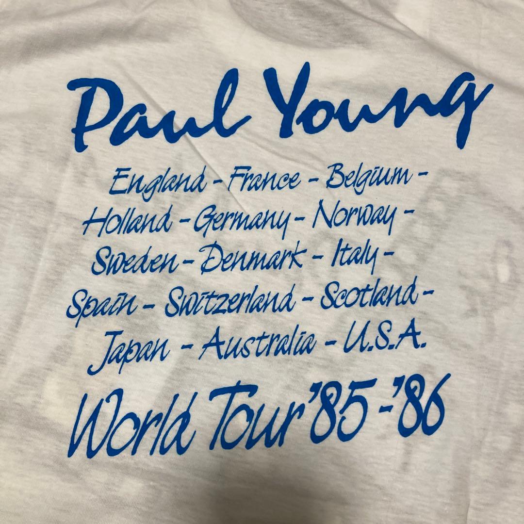 Paul Young ワールドツアー Tシャツ '85-'86 ビンテージ品
