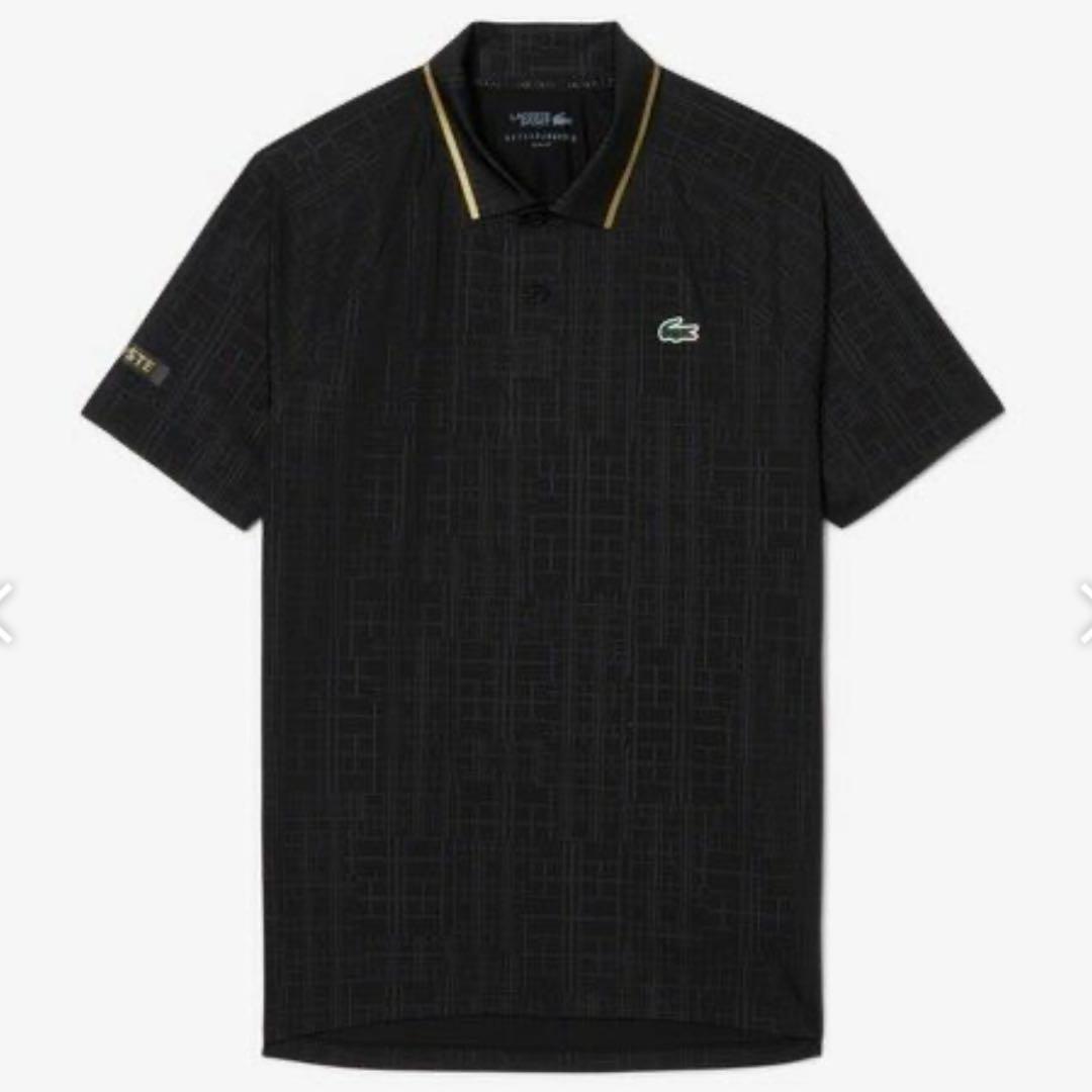 ラコステ ノバク ジョコビッチ テニスウェア ポロシャツ 新品 黒