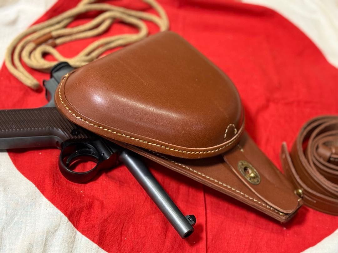 大日本帝国 南部14年式拳銃嚢＋拳銃紐★複製品★サバゲー　将校　陸軍　海軍陸戦隊