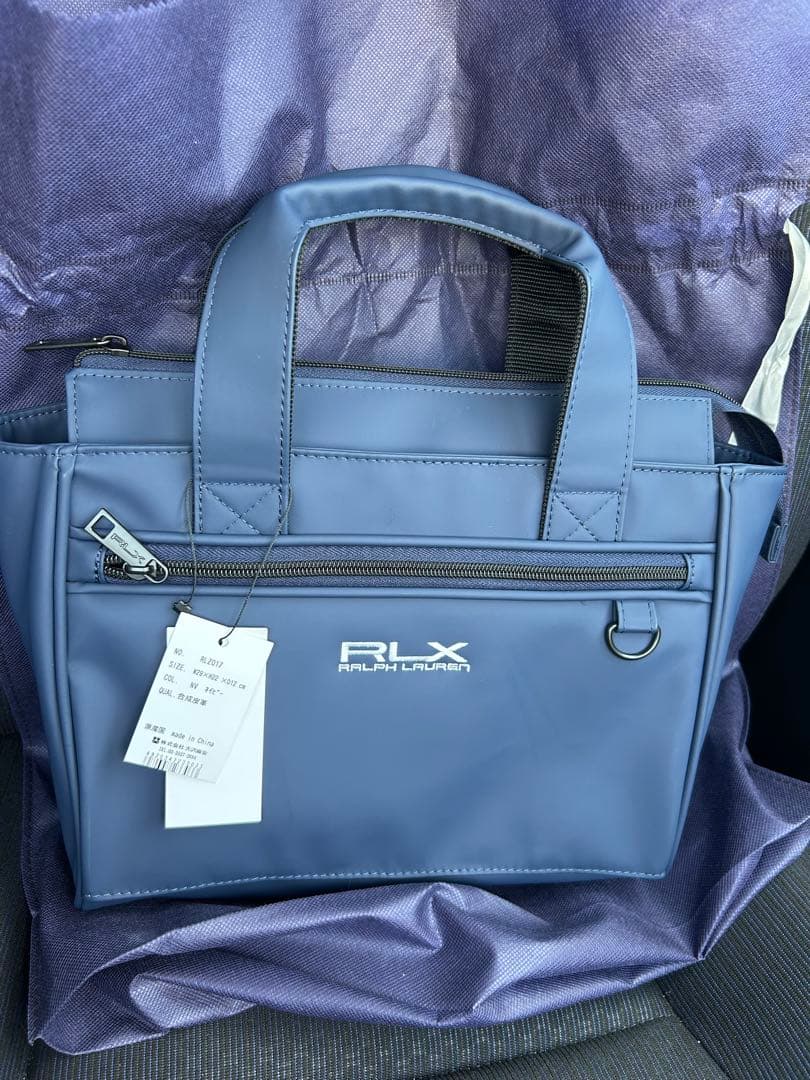 【新品、未使用】RLX Ralph Lauren ネイビー ゴルフトートバッグ