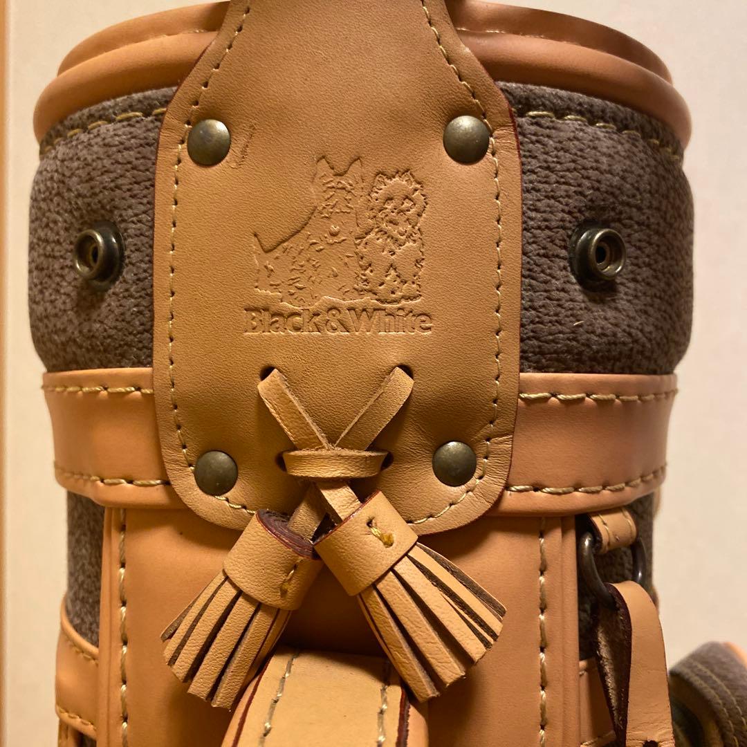 【希少】【美品】BLACK&WHITE キャディバッグ