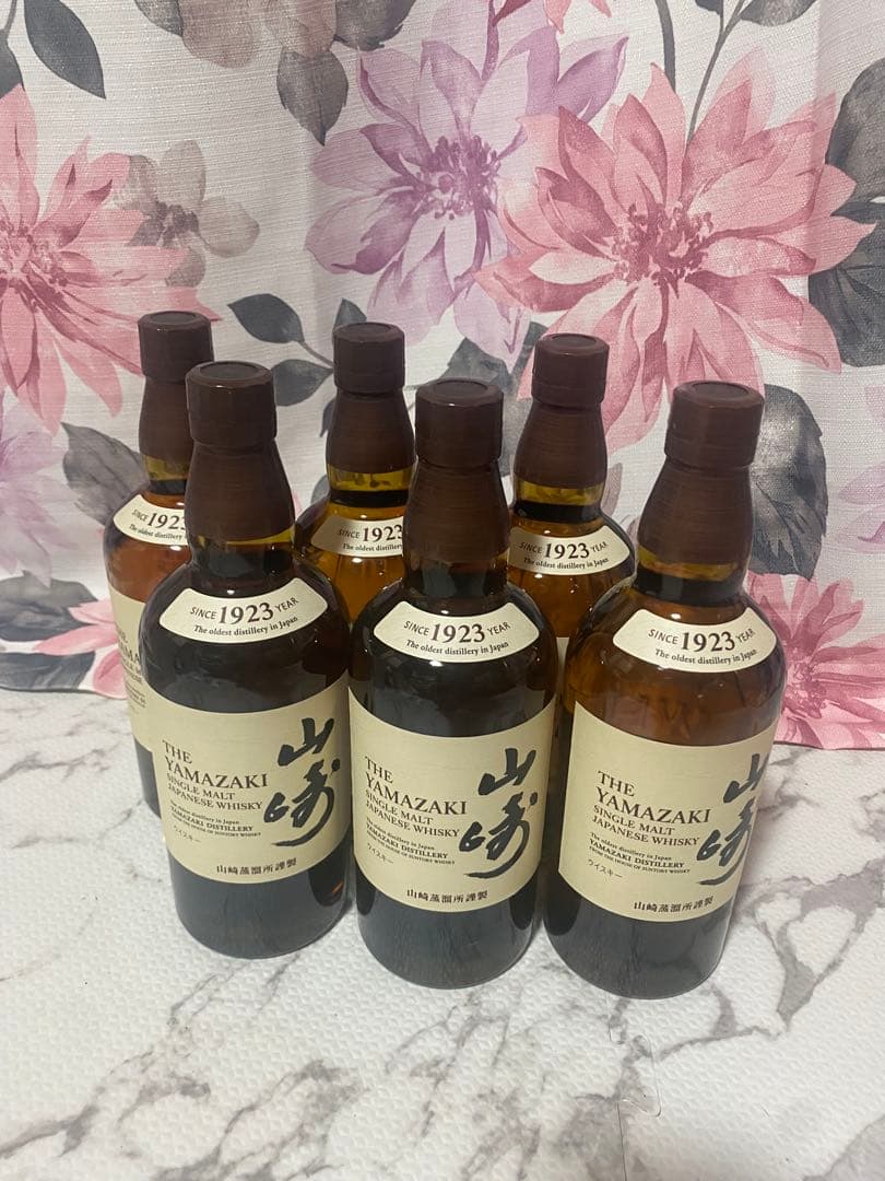 サントリー　山崎　ウイスキー　6本　百貨店購入