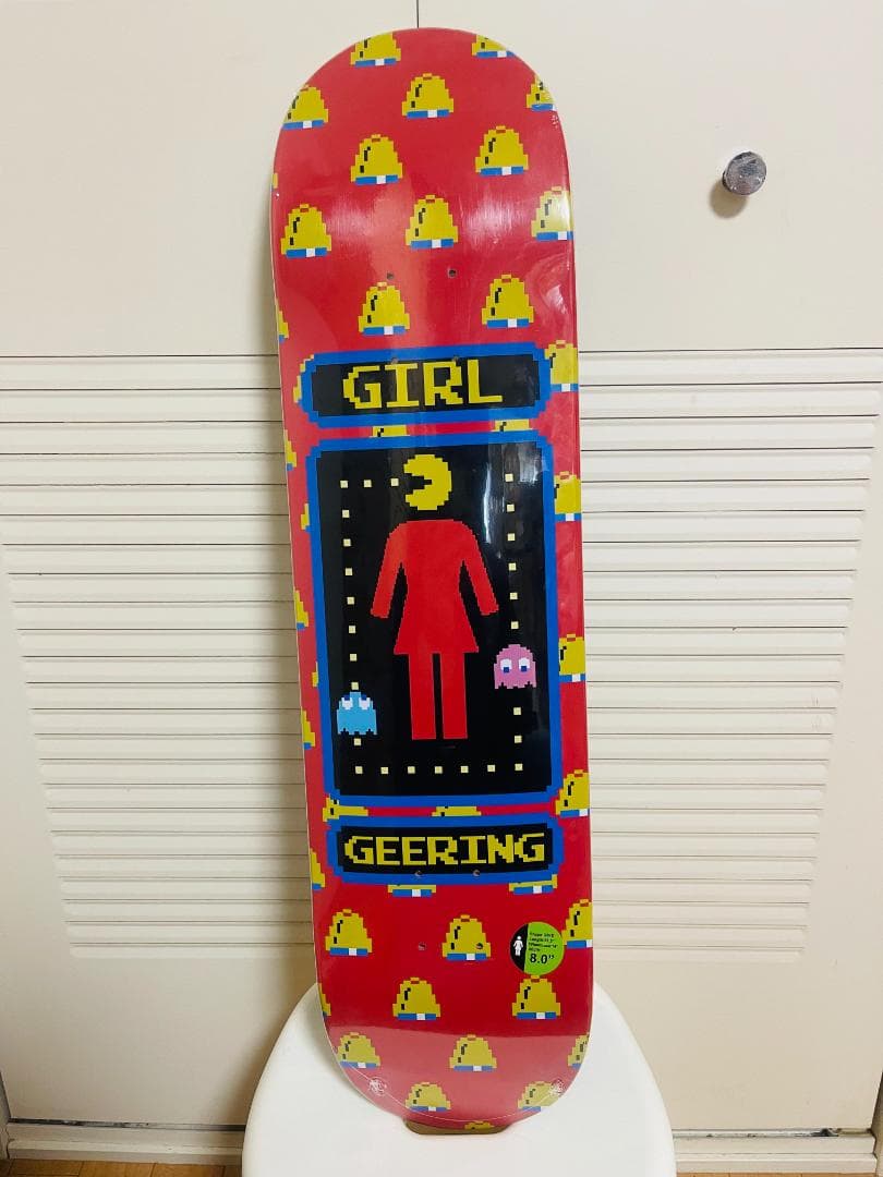 MOB無地黒デッキテープ付きGIRL ガール　8.0デッキ