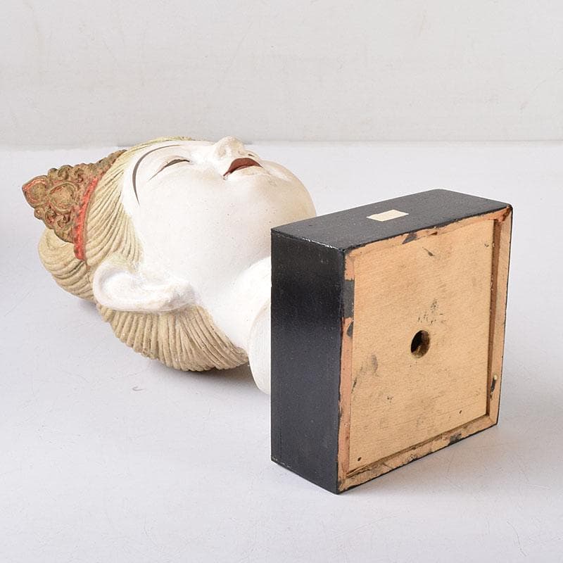 中国　石膏像　敦煌供養菩薩像　常書鴻題　千仏洞　仏像　箱付　M　7650C