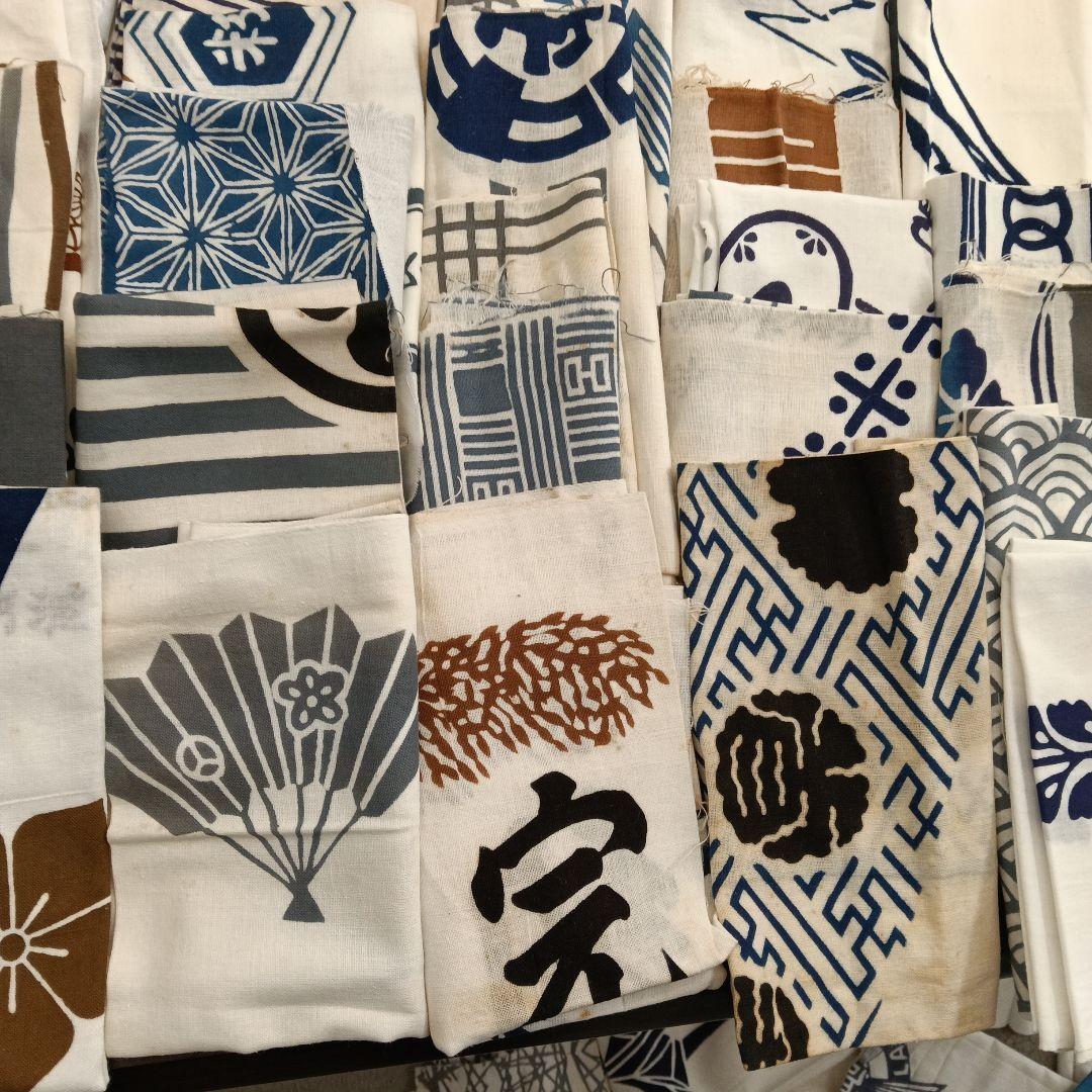 激選☆昭和レトロ✩店か大柄中心　手ぬぐい　大量まとめて　100枚セット