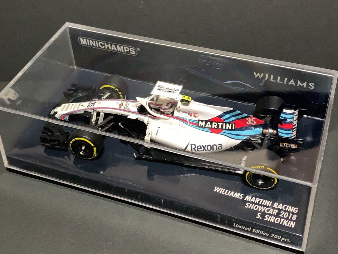 ミニチャンプス 1/43 ウィリアムズ マルティニ レーシング 2018