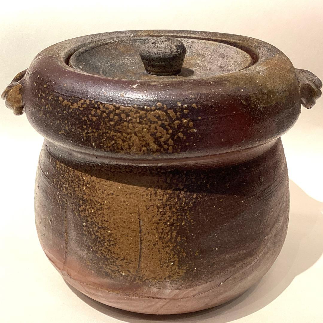 伊勢崎満作　備前水指