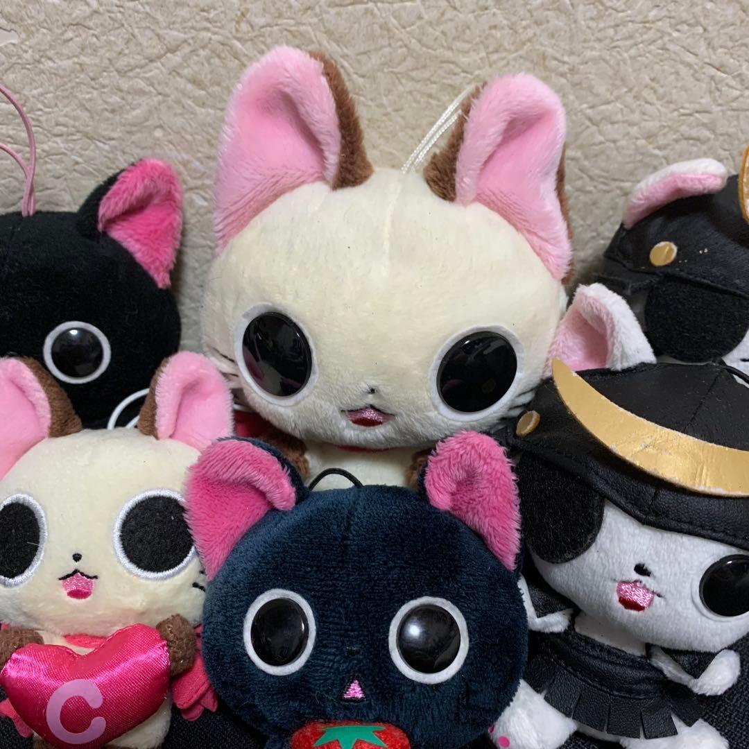にゃんぱいあ　ぬいぐるみ マスコット 6点セット