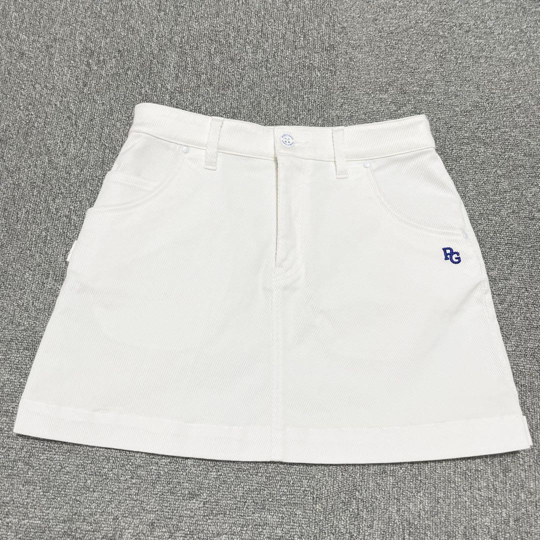 PEARLY GATESパーリーゲイツ35周年 スカーフ付きストレッチスカート