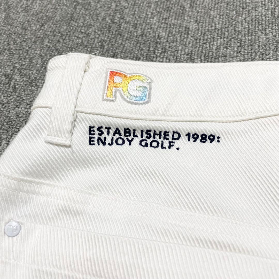 PEARLY GATESパーリーゲイツ35周年 スカーフ付きストレッチスカート