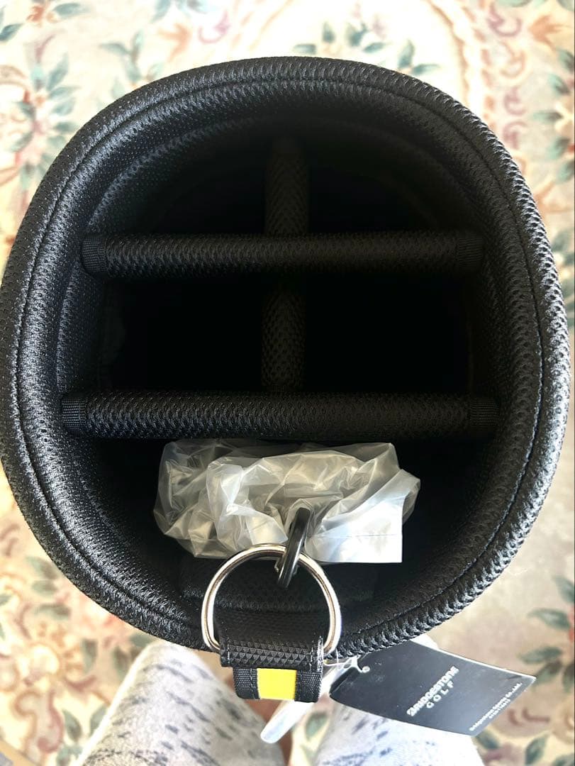 新品 BRIDGESTONE 軽量ゴルフバッグ 9型 2.8キロ黒/黄/白