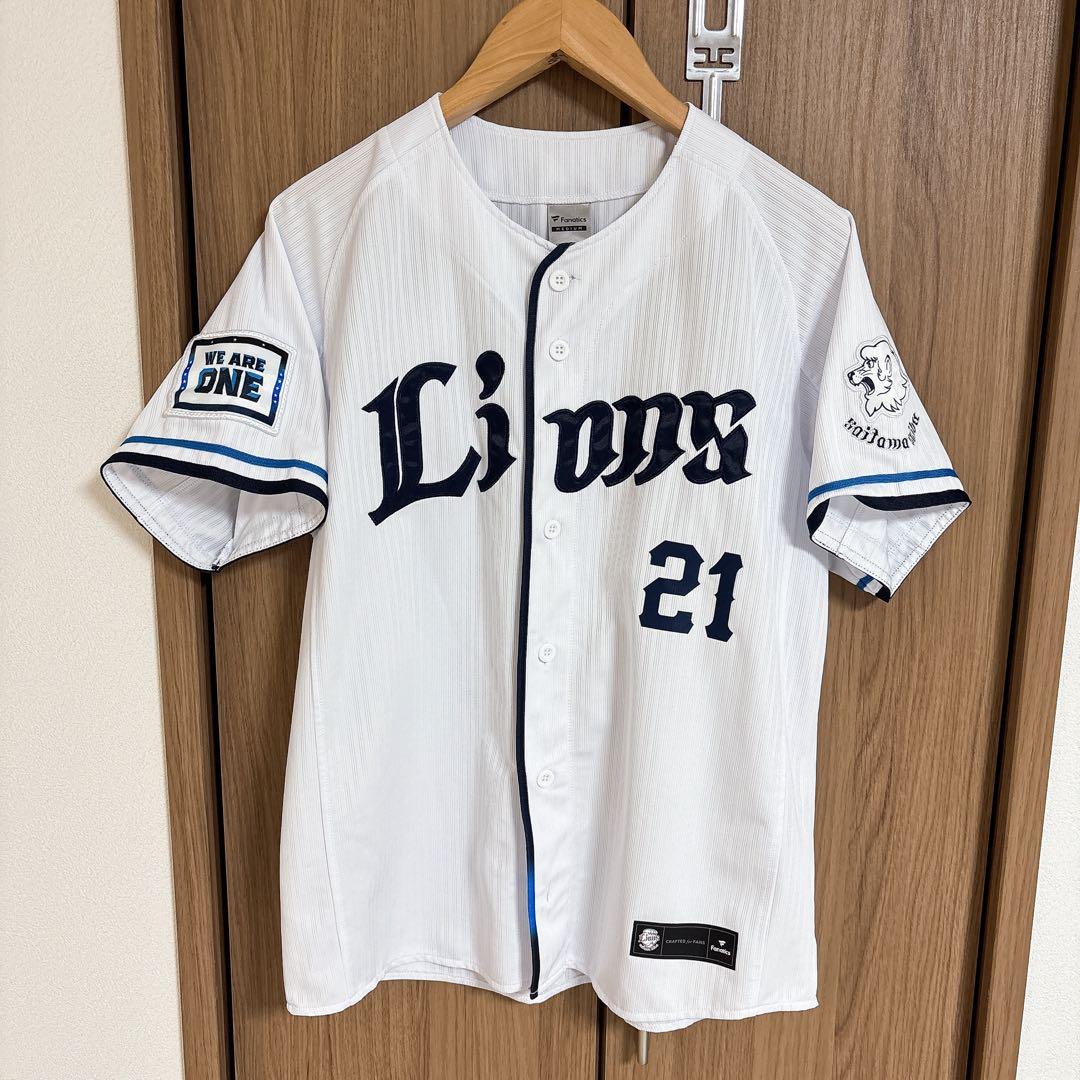 【直筆サイン】武内夏暉 埼玉西武ライオンズ レプリカユニフォーム M