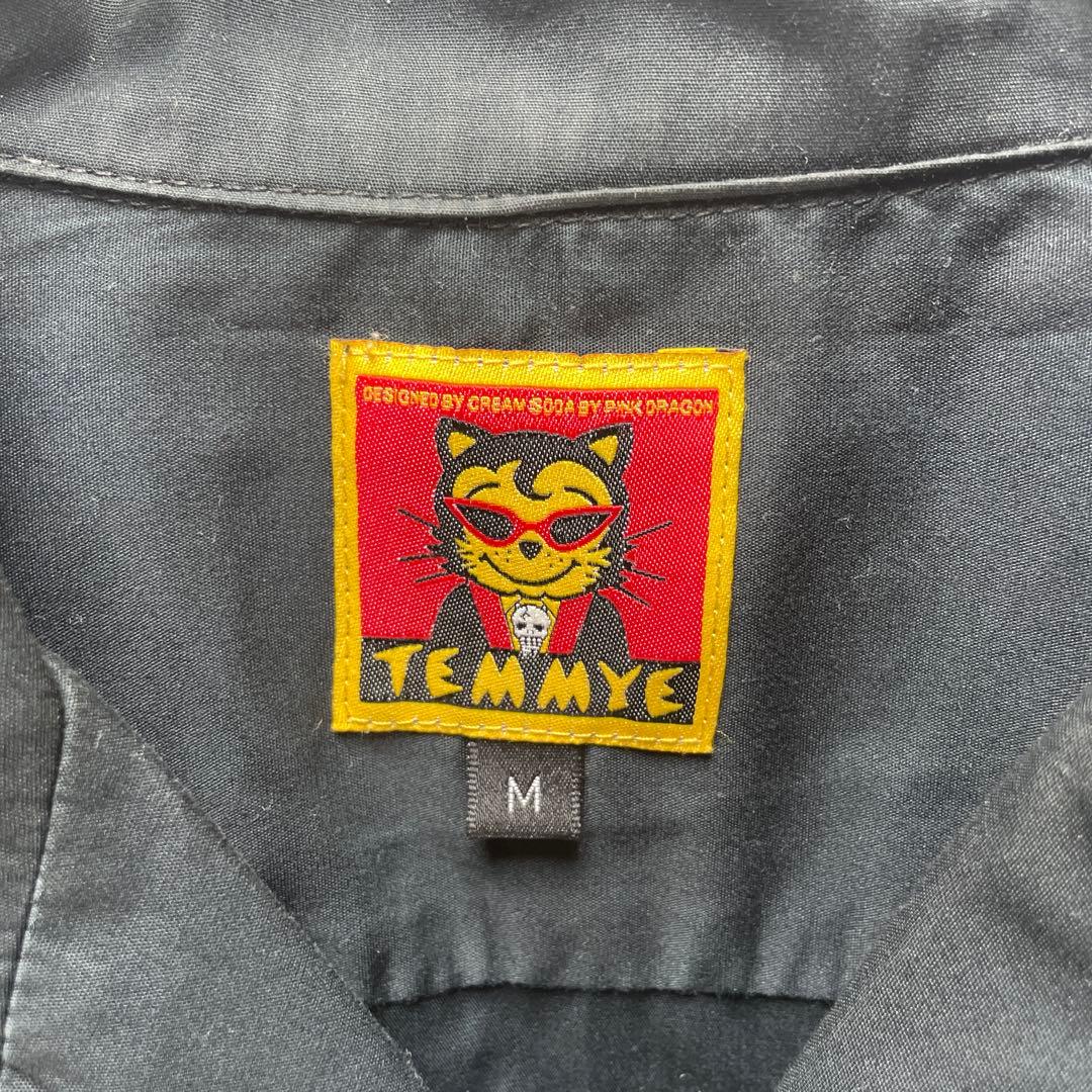 クリームソーダ　TEMMYE ティミー　刺繍　半袖　ボーリングシャツ　サイズM