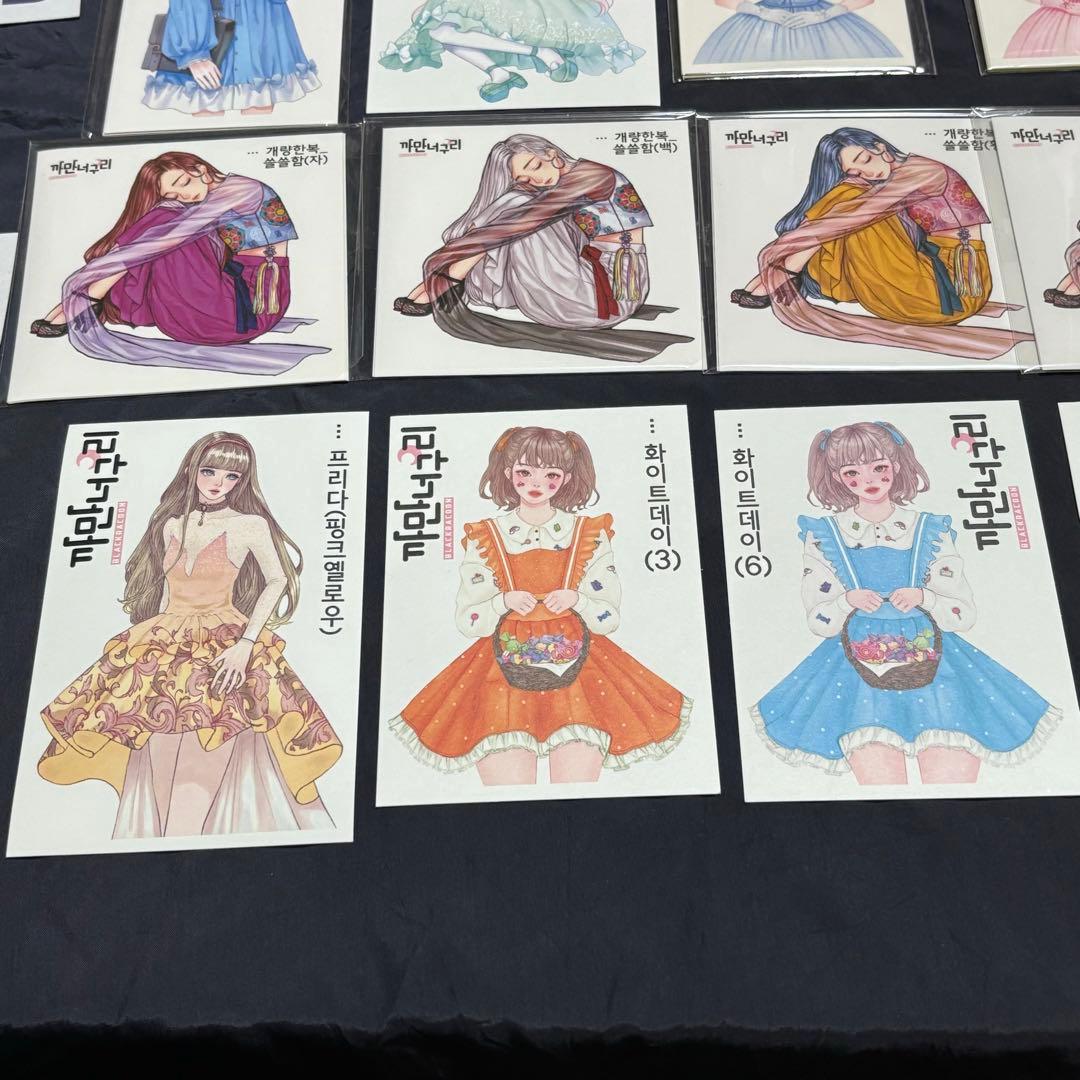 バラ売り可★【BU51海外ステッカー】黒いたぬき様、他。　女の子　人物ステッカー