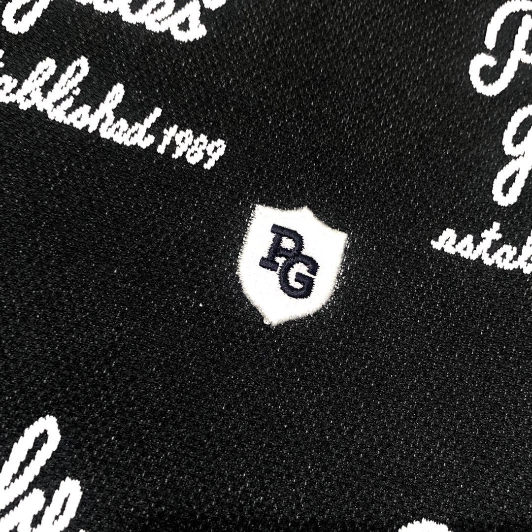 パーリーゲイツ☆新品 残1点 筆記体ロゴ ジャカード ポロシャツ