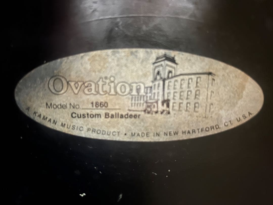ギター Ovation USA 1860 Custom Balladeer
