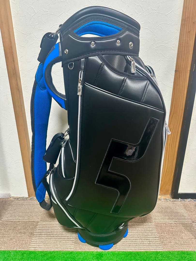J.LINDEBERG キャディバッグ 黒青　9型