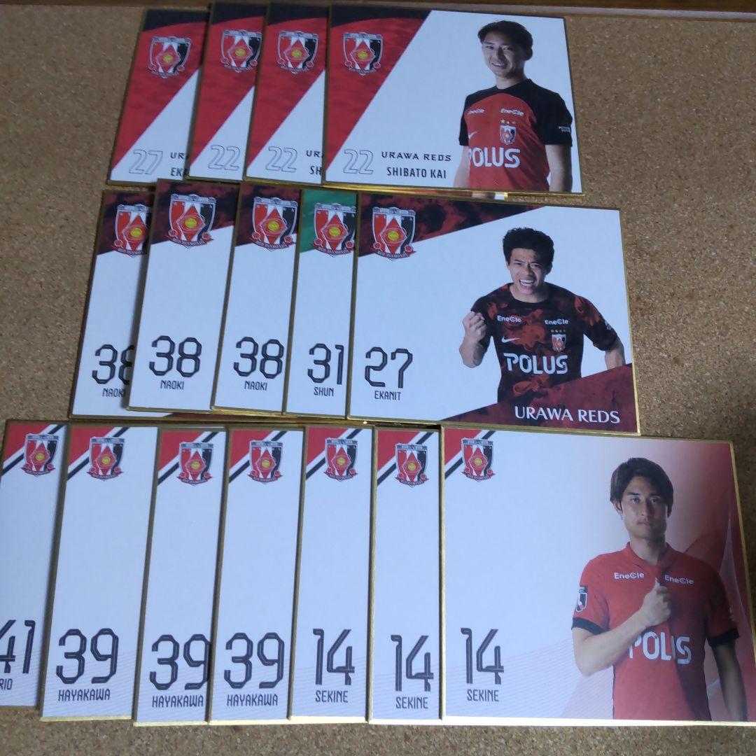 浦和レッズ 直筆サイン入りミニ色紙 マリウス ホイブラーテン