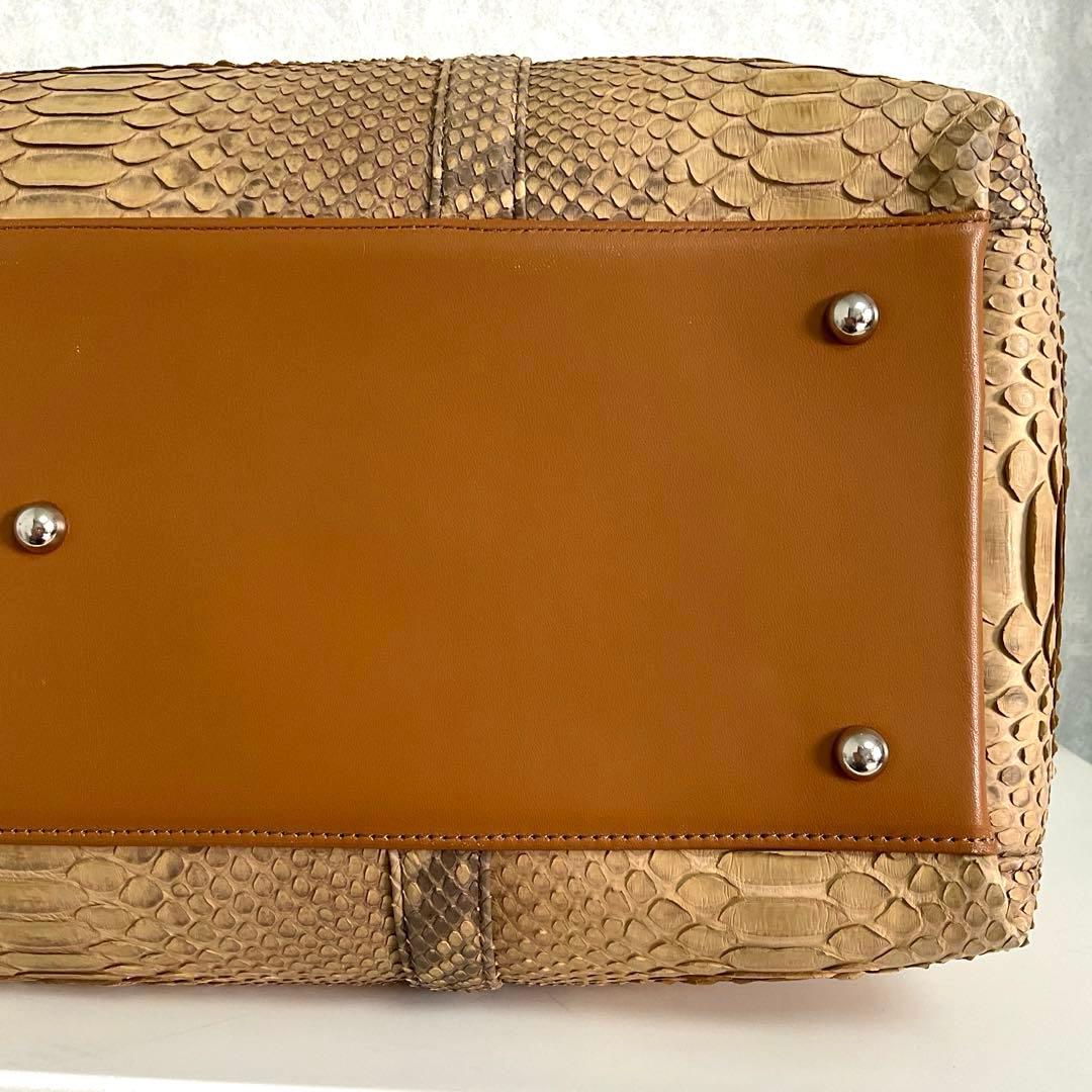 セレンシーパイソンボストンバッグ旅行カバン 大型カバン