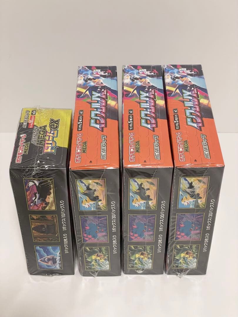 ポケモンカード インフェルノX MEGAドリームex シュリンク付き 4BOX