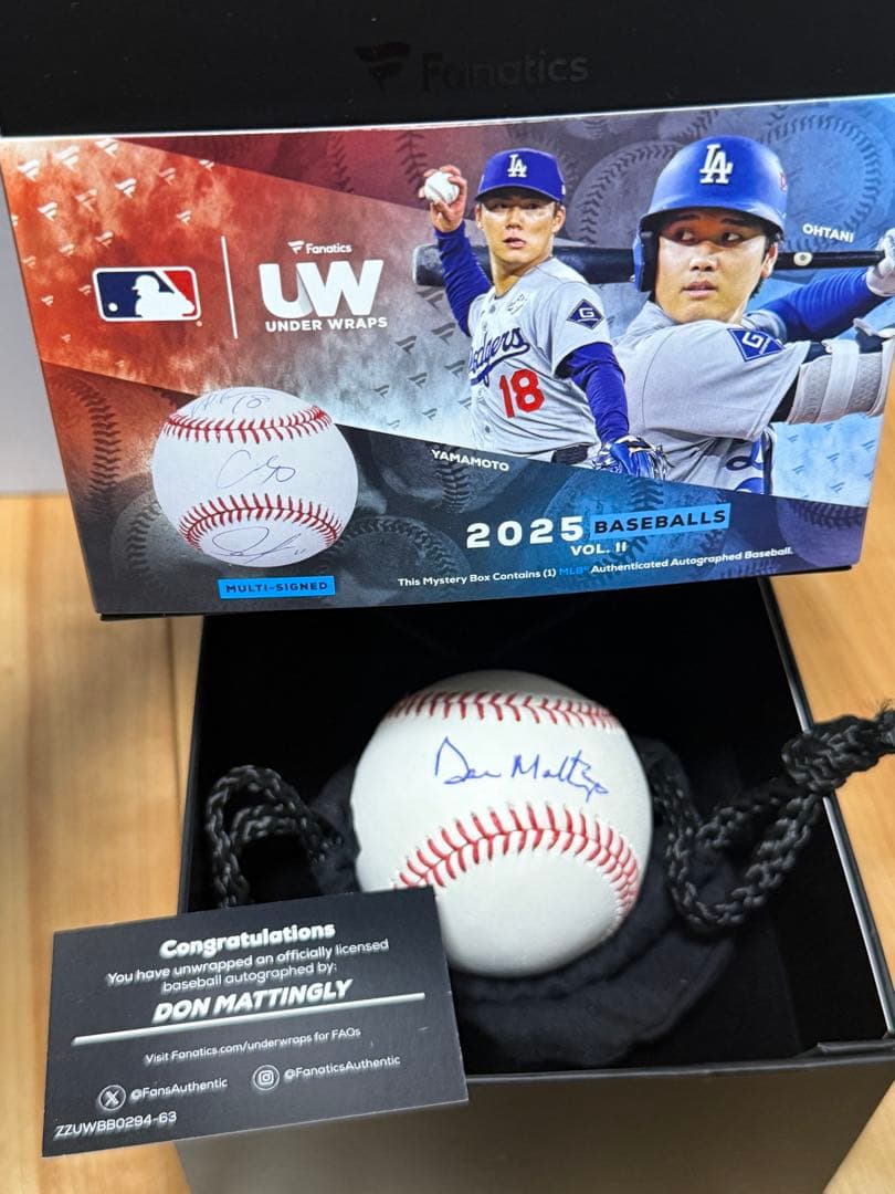 FANATICS MLB 2025 ドン・マッティングリー サインボール