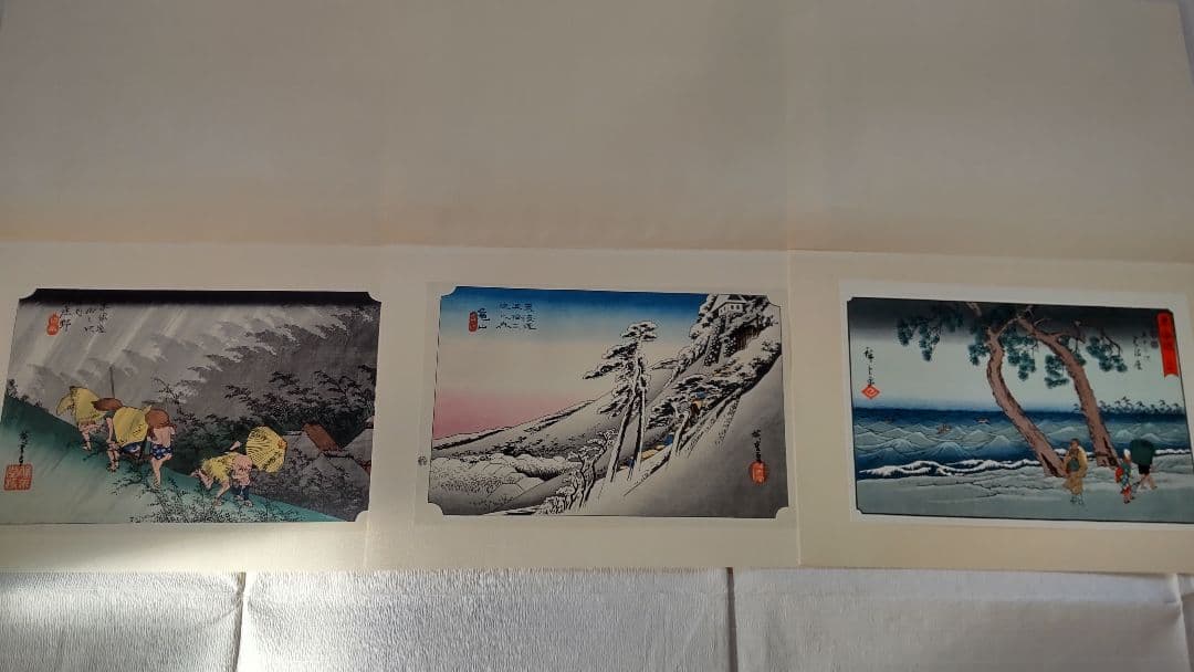 浮世絵版画★画装用画6冊セット★広重HIROSHIGE★２４枚セット★シリーズ4