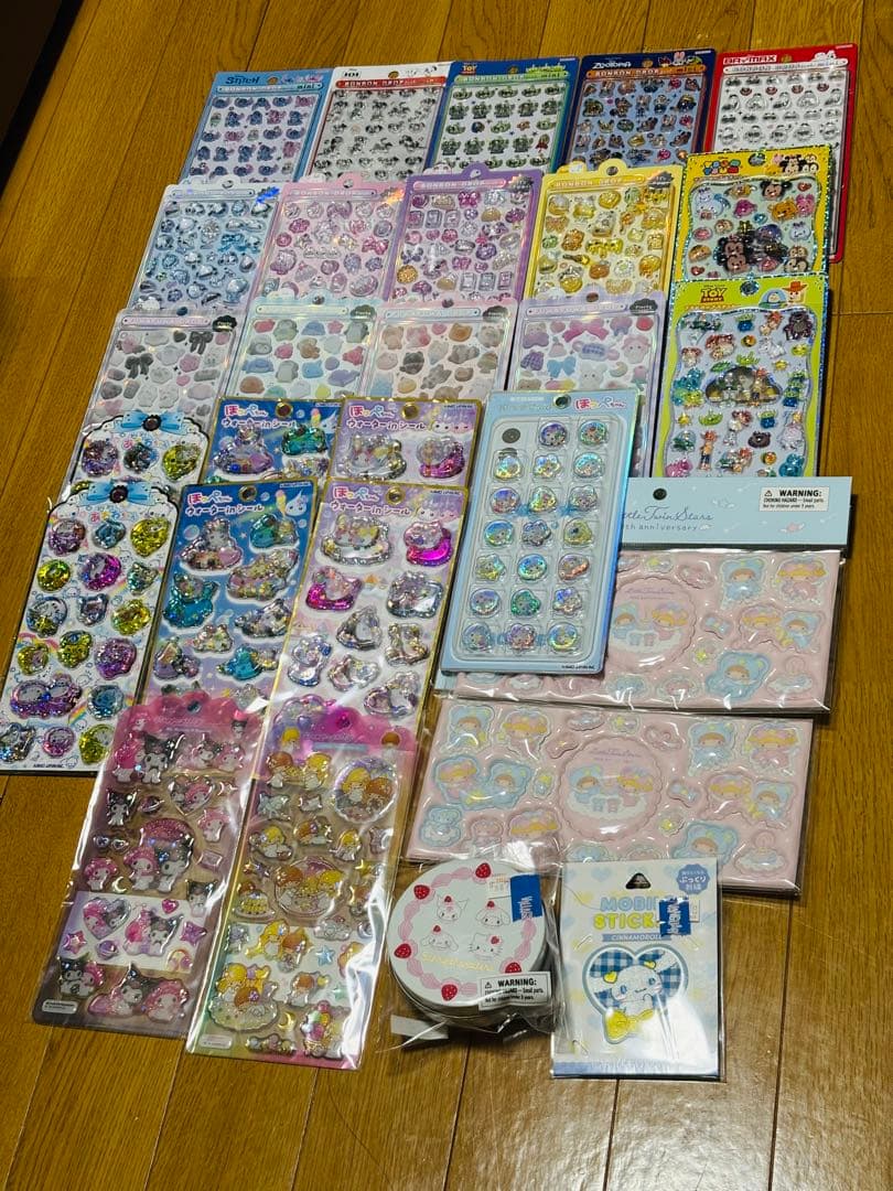 【まとめ売り51点】ボンボンドロップシール等シール多数＋雑貨類　バラ売り不可