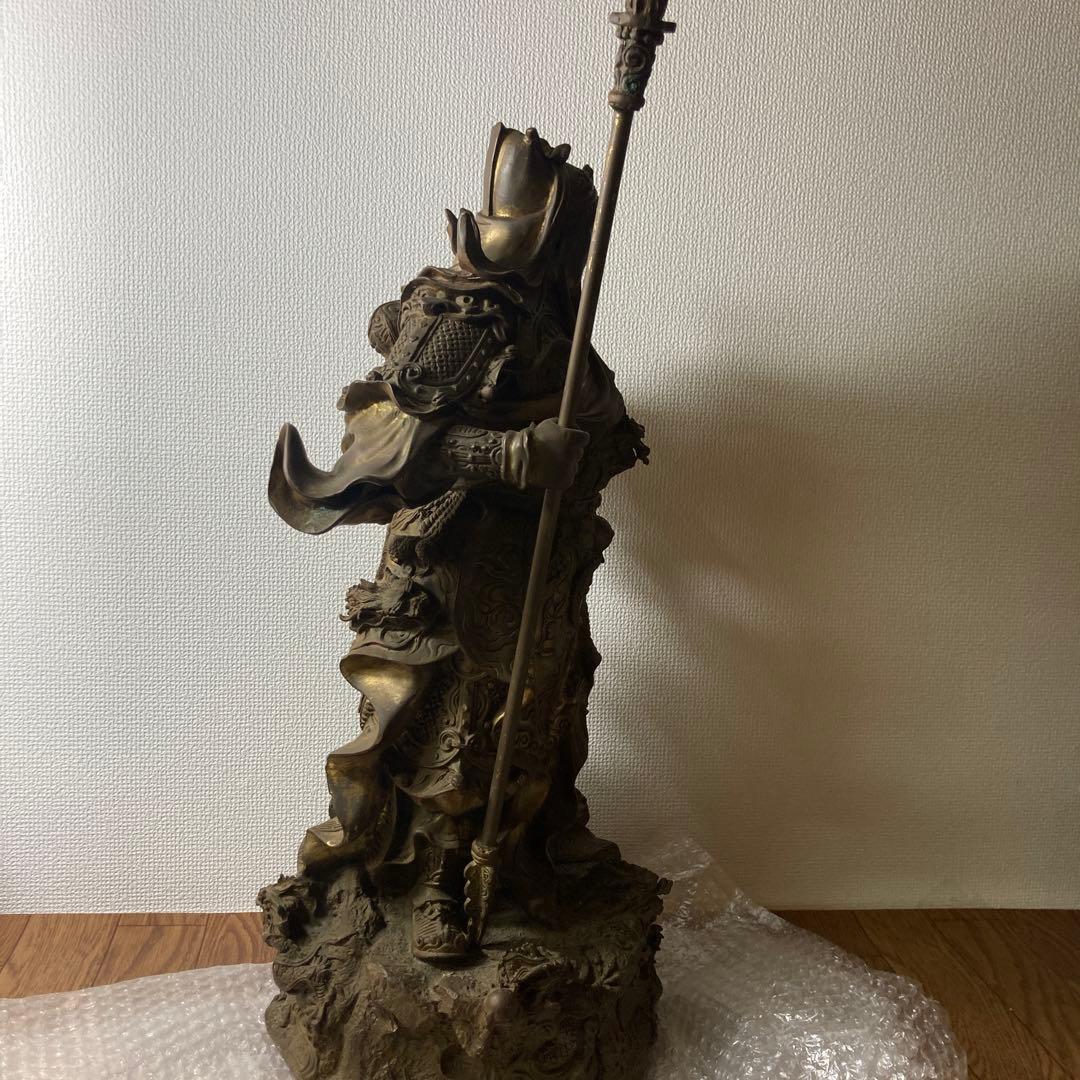 【稀少】関羽将軍像　置物　かんう