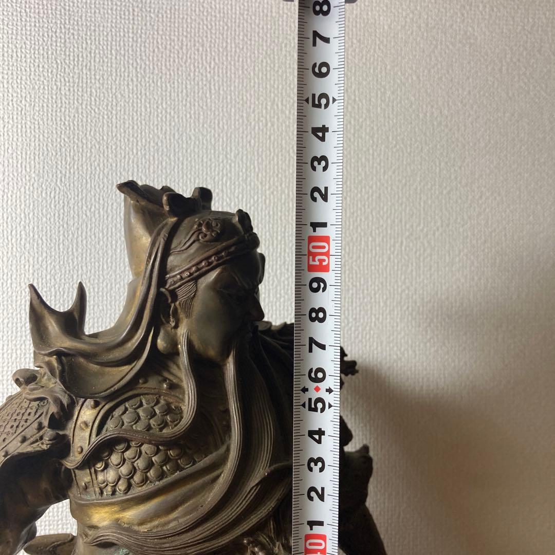 【稀少】関羽将軍像　置物　かんう