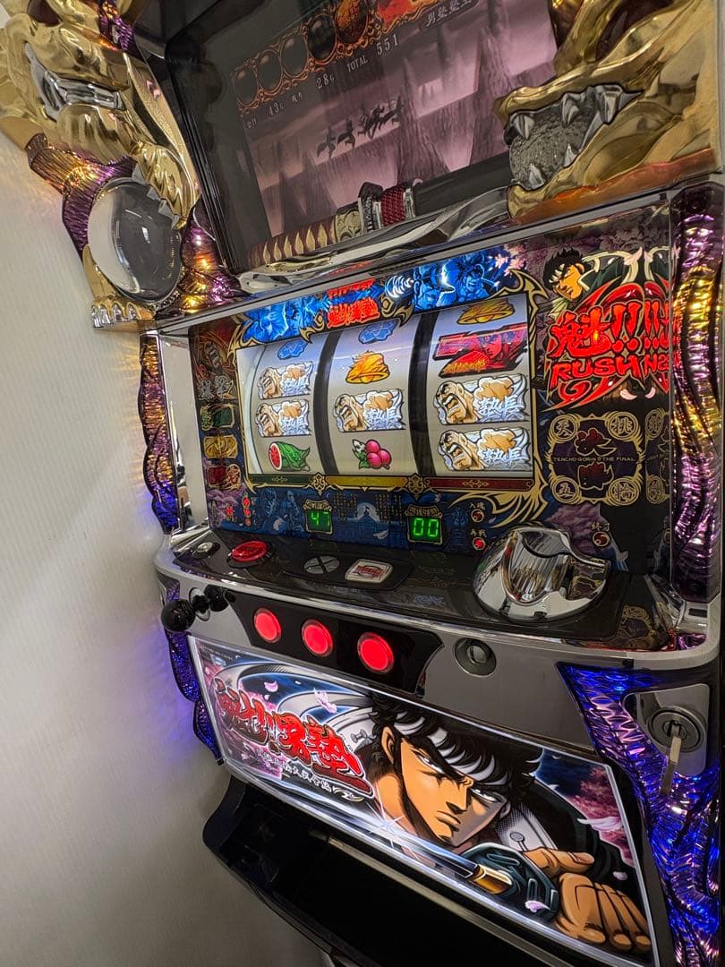 パチスロ 魁!!男塾 天挑五輪大武會編 不要機付 実機 家スロ 2AS