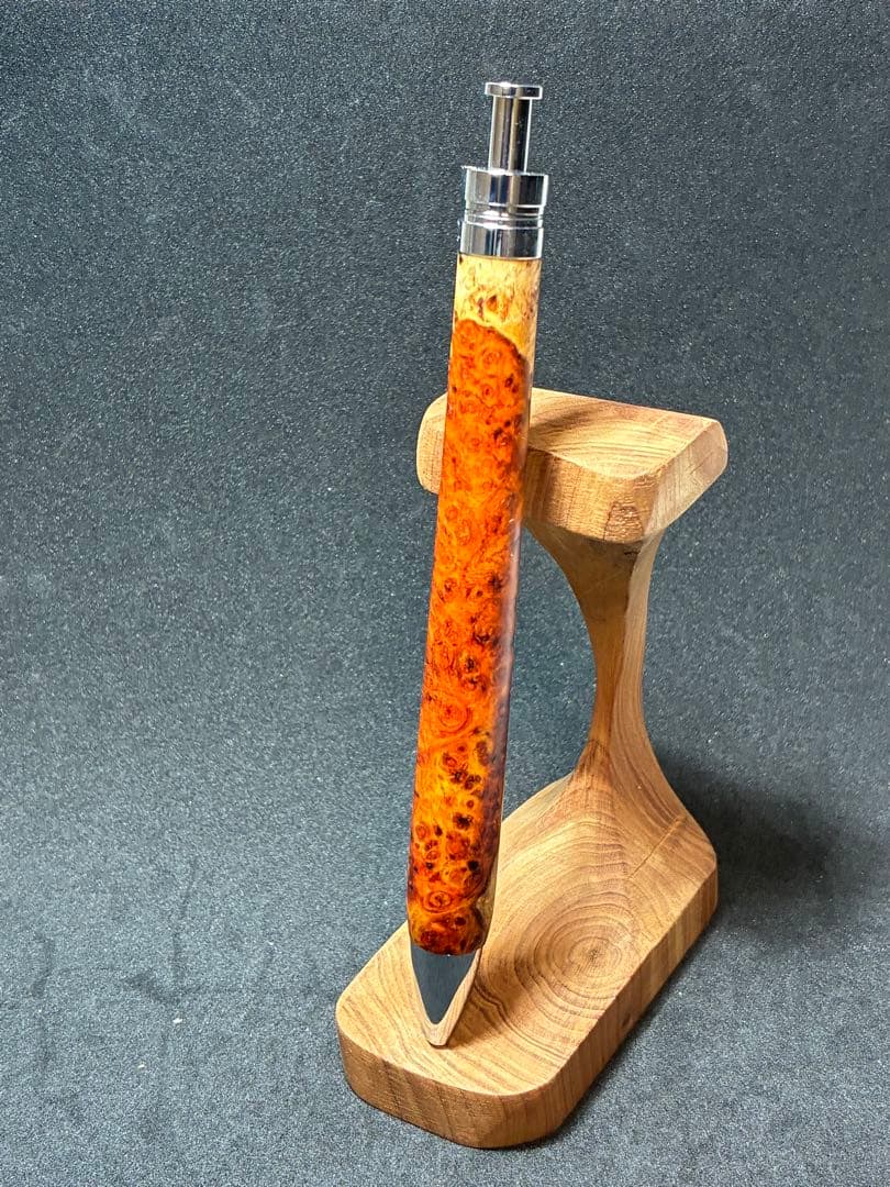 極上本花梨瘤シャーペン0.5mm アンボイナバール