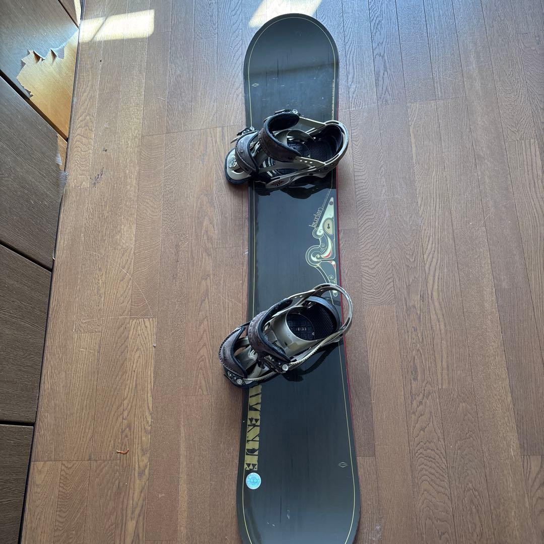 Burton スノーボード ブラック ゴールド