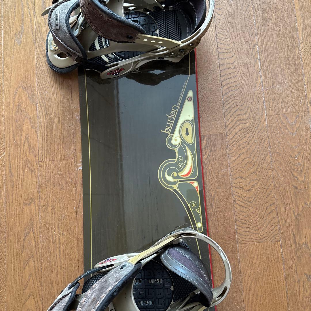 Burton スノーボード ブラック ゴールド