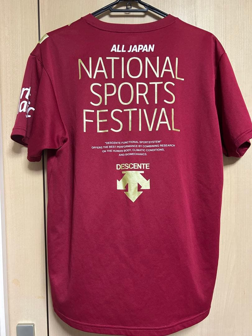 バレーボールTシャツ エンジ