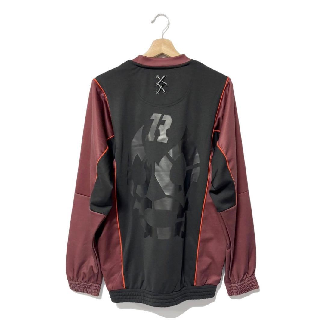 訳あり ラッセルノ ゴルフ ビッグロゴ クルーネック P.O バーガンディ M