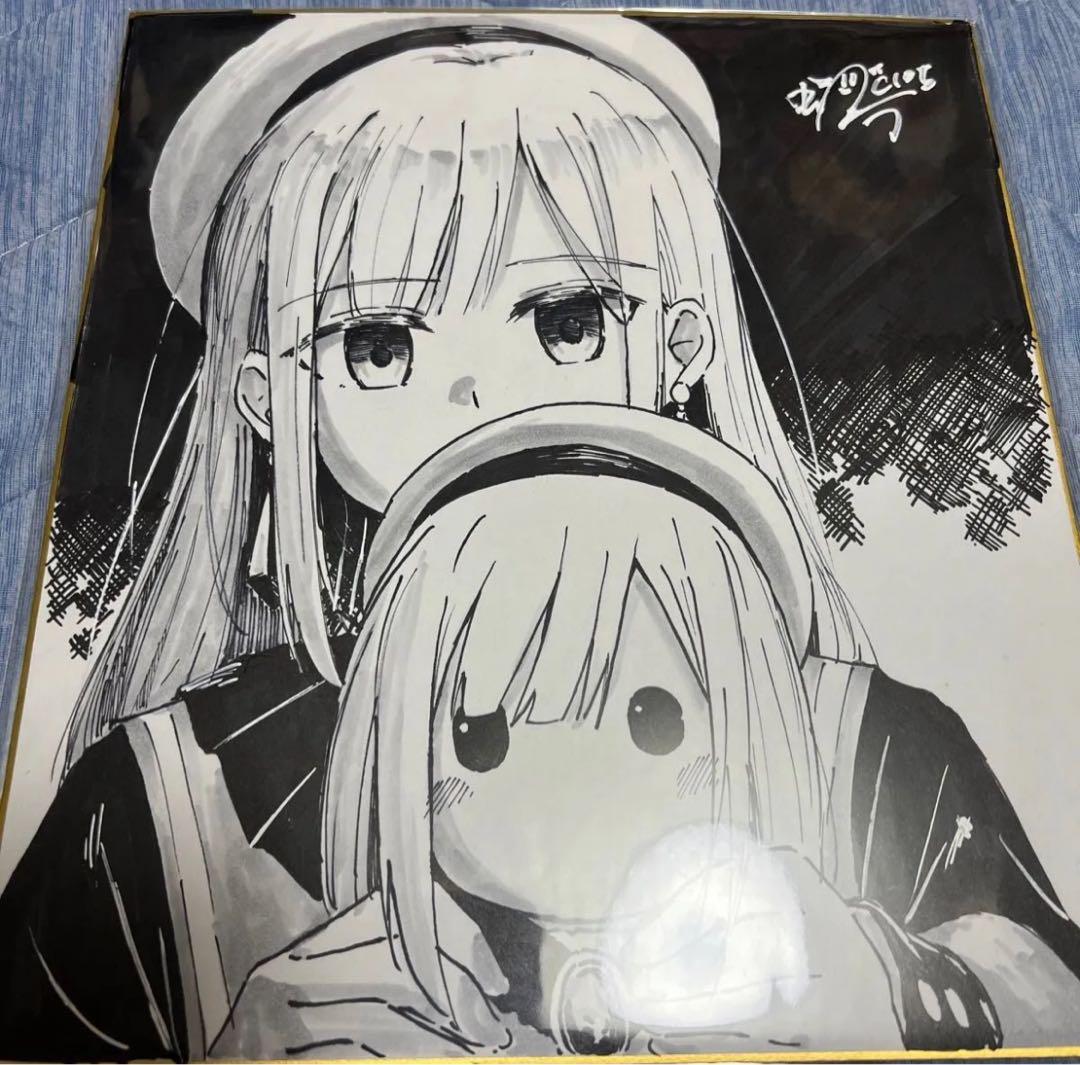 虫原　c105 コミケ105 直筆イラスト色紙　手書き色紙　オリジナル