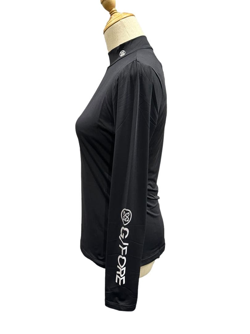 G/FORE韓国ジーフォアレディース夏用アイスシルク生地sizeMブラック