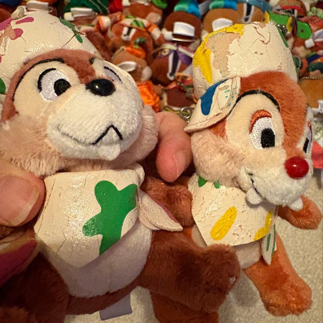 チップとデールまとめ売り ぬいぐるみバッジ ぬいぐるみストラップ等 37個