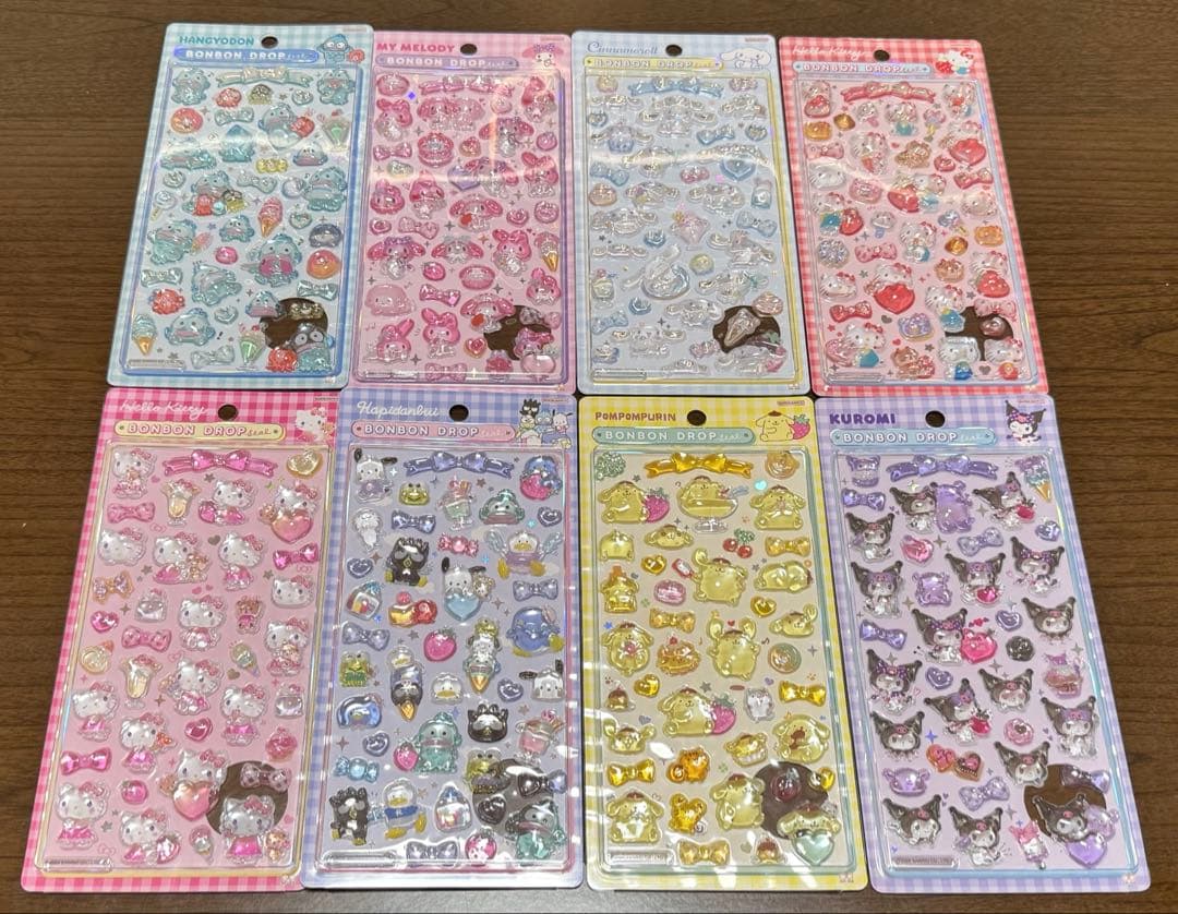 正規品　ボンボンドロップシール　第2弾　サンリオ　8種類　コンプリート