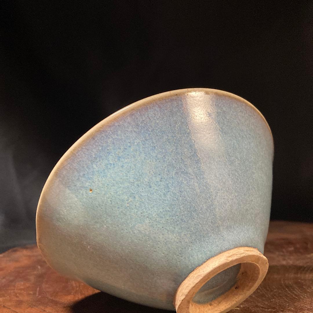 赤札閉店セール❗️【ギャラリー三益】古美術　宋代　鈞窯紫紅釉茶碗